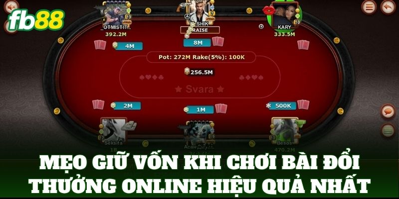 Mẹo Giữ Vốn Khi Chơi Bài Đổi Thưởng Online Từ Cao Thủ FB88 Mẹo Giữ Vốn Khi Chơi Bài Đổi Thưởng Online Từ Cao Thủ FB88